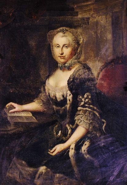 Johann Georg Ziesenis Portrait of Augusta Hanover Spain oil painting art